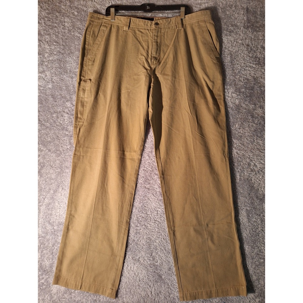 Weatherproof Mens Tan Relaxed Fit Utility Cargo Pants 40x32 Outdoor Casual Work